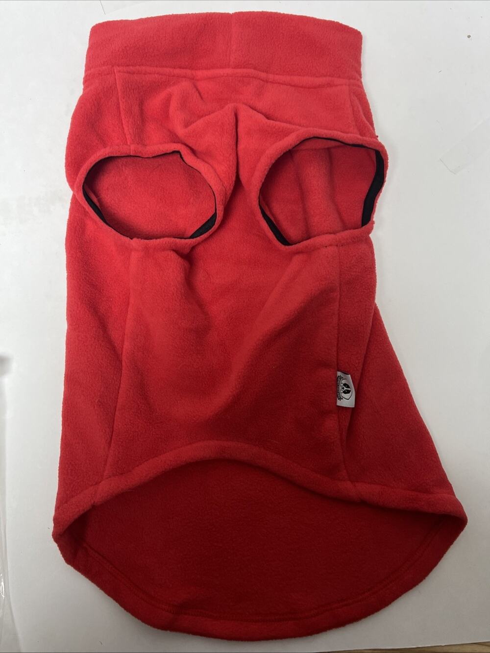 Red Fleece Dog Pullover Vest Jacket Winter Cold Weather Apparel Size Large L